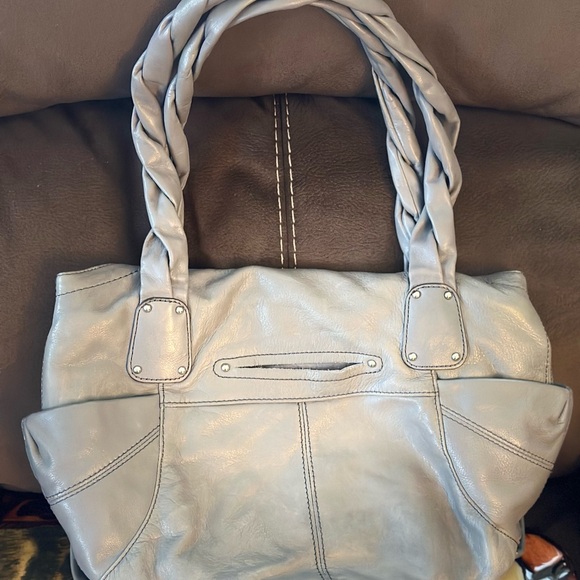SUPER SOFT leather B. Makowsky handbag with comfortable braided with wallet - Picture 12 of 14